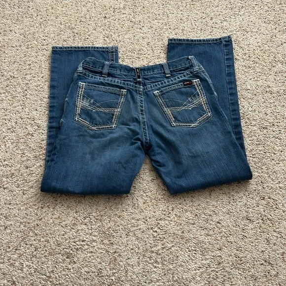 Ariat FR M4 Relaxed Boot Men's Blue Jeans. Sz 34x32 - Picture 5 of 7